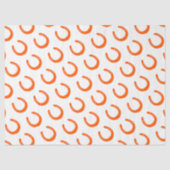 Papier Mousseline Orange Horseshoe Silhouette Chevaux modernes Grang (Recto)