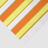 Papier Mousseline Orange, jaune et White Stripes (Détail)