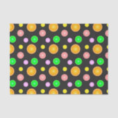 Papier Mousseline Orange lemon lime grapefruit summer party pattern (Recto)
