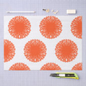 Papier Mousseline Orange Palette Sphere Graphics Art Abstrait (Artisanat)