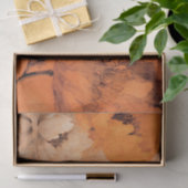 Papier Mousseline Orange Peonies 2 Découpage Conception de collage (Cadeau)