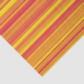 Papier Mousseline Orange rouge jaune rayures (Détail)