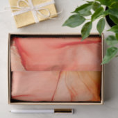 Papier Mousseline Orange Sherbet (Cadeau)