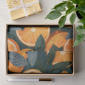 Papier Mousseline Orange Slices Agrumes Illustration de fruits Décou (Cadeau)