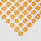 Papier Mousseline Orange Slices Pattern (Détail)