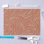 Papier Mousseline Orange Spice Gold Parties scintillant Zebra Annive (Artisanat)