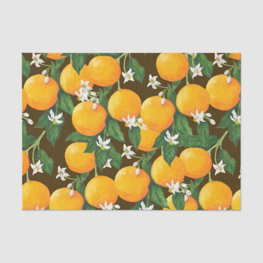 Papier Mousseline Oranges (Recto)