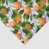 Papier Mousseline Oranges Agrumes Fruit Floral (Détail)