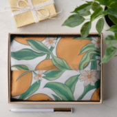 Papier Mousseline Oranges d'été Agrumes Fruit Motif floral (Cadeau)