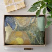 Papier Mousseline Oranges et citrons avec gants bleus de Van Gogh (Cadeau)