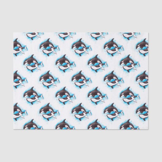 Papier Mousseline orca (Recto)