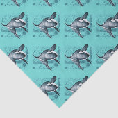 Papier Mousseline Orca Map (Détail)