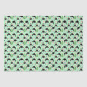 Papier Mousseline Orca Whale Tissue Paper in Green (Recto)