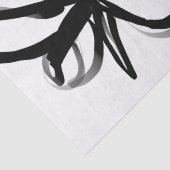 Papier Mousseline Orchidée Blanc : Abstrait blanc et noir (Détail)