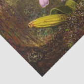 Papier Mousseline Orchidée de Cattleya avec deux colibris brésiliens (Détail)