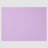 Papier Mousseline Orchidée Violet Gingham Rétro (Recto)