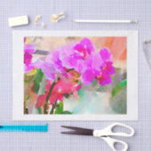 Papier Mousseline Orchidées d'aquarelle (Artisanat)