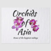 Papier Mousseline Orchidées d'Asie (Recto)