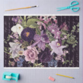 Papier Mousseline Orchidées violettes, bouquet fleuri (Artisanat)