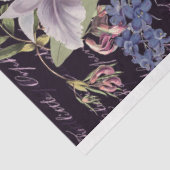 Papier Mousseline Orchidées violettes, bouquet fleuri (Détail)