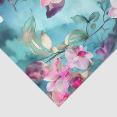 Papier Mousseline ORCHIDS beau papier découpage floral (Détail)