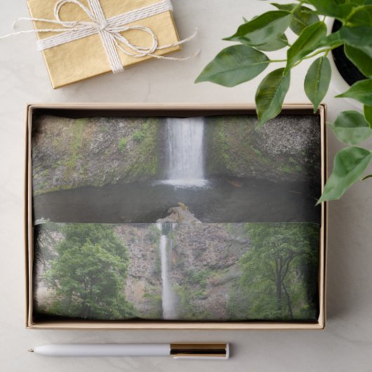 Papier Mousseline Oregon Multnomah Falls Photo (Cadeau)