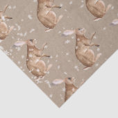 Papier Mousseline Oreille Rustique Kraft Elégant Snowy Animaux d'hiv (Détail)