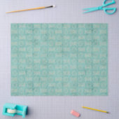 Papier Mousseline Organiser les cercles Turquoises et les rectangles (Artisanat)
