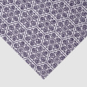 Papier Mousseline Oriental bleu turc Rosette géométrique Vector Art (Détail)