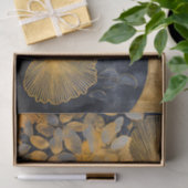 Papier Mousseline Oriental noir et or (Cadeau)