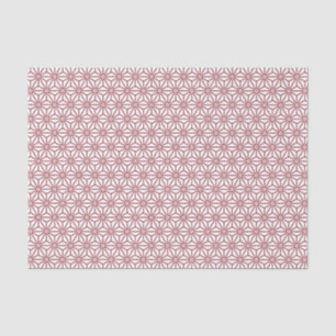 Papier Mousseline Oriental Red Shinshu Asanoha Motif du Japon