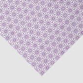 Papier Mousseline Oriental violet Ayame Asanoha japonais oriental (Détail)