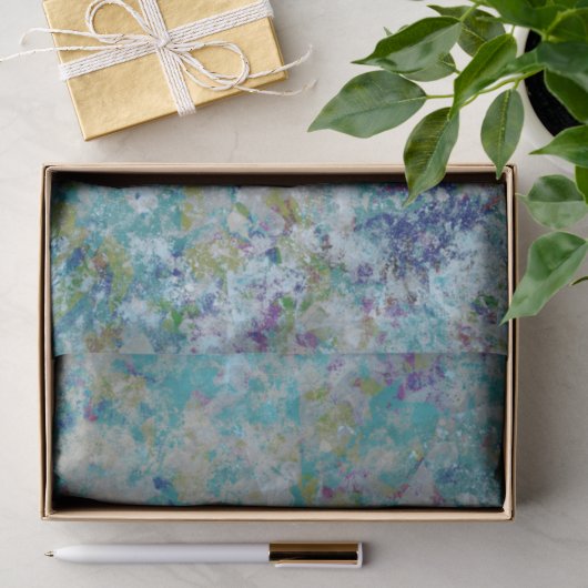 Papier Mousseline Original Moderne Un Design D'Art Abstrait (Cadeau)