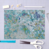 Papier Mousseline Original Moderne Un Design D'Art Abstrait (Artisanat)