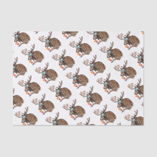 Papier Mousseline Orignaux des vacances (Recto)