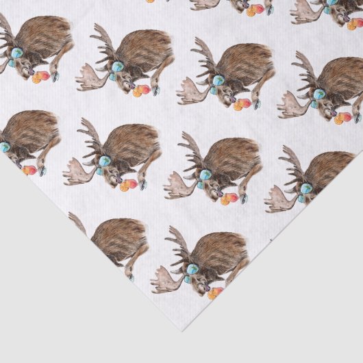 Papier Mousseline Orignaux des vacances (Détail)