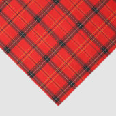 Papier Mousseline Orignaux rouges de plaid (Détail)