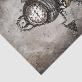 Papier Mousseline Ornate Steampunk Cauldron Spell Books and Clocks (Détail)