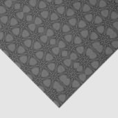 Papier Mousseline Ornate Webbed Pattern in Shades of Grey (Détail)