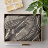 Papier Mousseline Orné Gothique Abstrait Flower Metal (Cadeau)