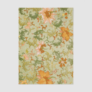 Papier Mousseline Ornement chinois vintage Jones Flowers