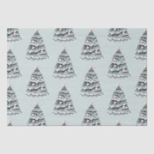 Papier Mousseline Ornement d'arbre blanc de Noël doux