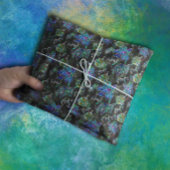 Papier Mousseline Ornement de Noël Poinsettia en néon noir