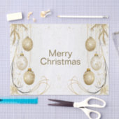 Papier Mousseline Ornement d'or Noël Fête de Noël Élégant (Artisanat)