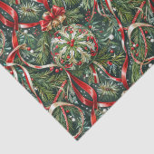 Papier Mousseline Ornements dans l'arbre et le ruban satiné (Détail)