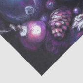 Papier Mousseline Ornements dans les nuances de la calèche violette (Détail)