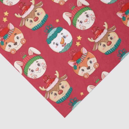 Papier Mousseline Ornements de Noël (Détail)