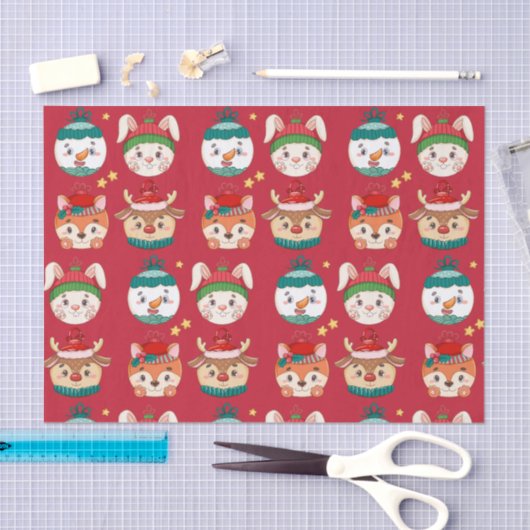 Papier Mousseline Ornements de Noël (Artisanat)