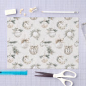 Papier Mousseline Ornements de Noël Crème Chic (Artisanat)