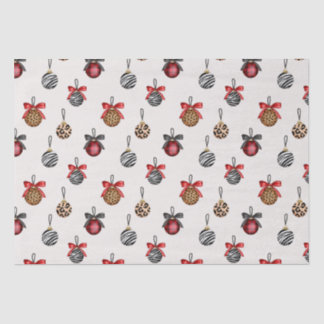 Papier Mousseline Ornements de Noël poster de animal Design Motif Wr